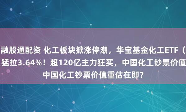 融股通配资 化工板块掀涨停潮，华宝基金化工ETF（516020）猛拉3.64%！超120亿主力狂买，中国化工钞票价值重估在即？